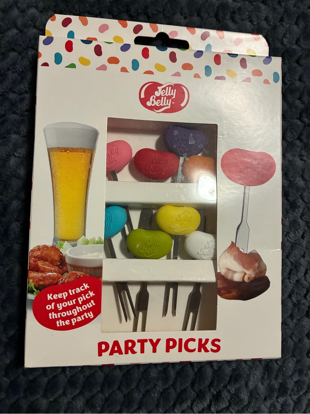 Jelly Belly Multicolor Heart Party Picks - Assorted Colors